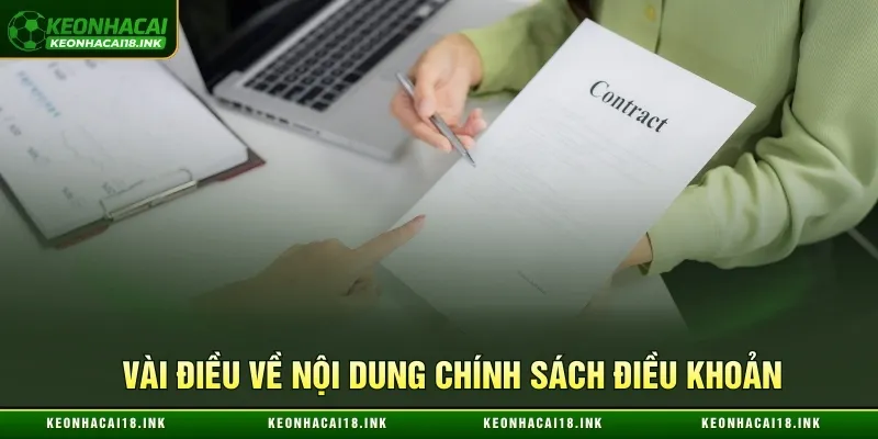 Vài điều về nội dung chính sách điều khoản